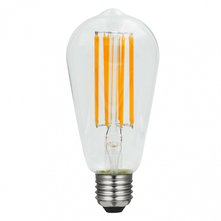 LED vintage latern Light Bulb 64 mm. LED filaments E27 Dimmable 8W 2200 K 630 Lm.