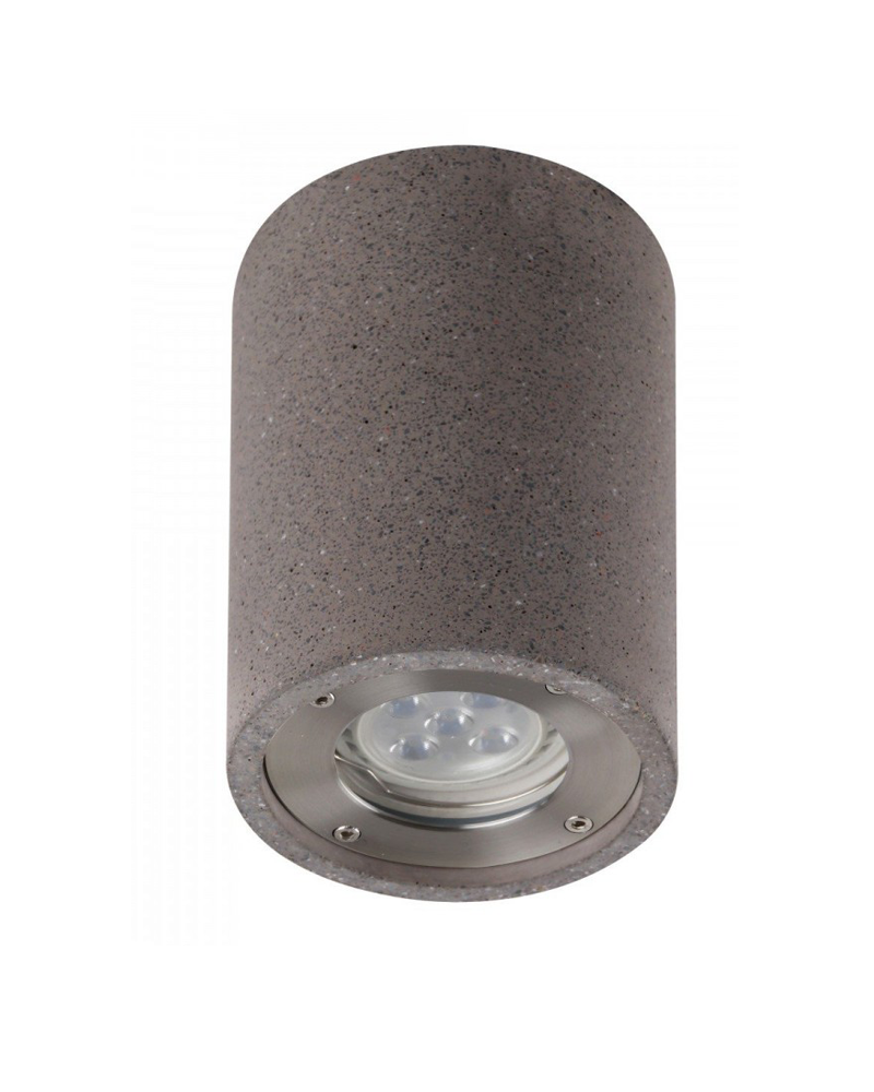 Aplique pared de exterior redondo 13cm de cemento GU10 IP65