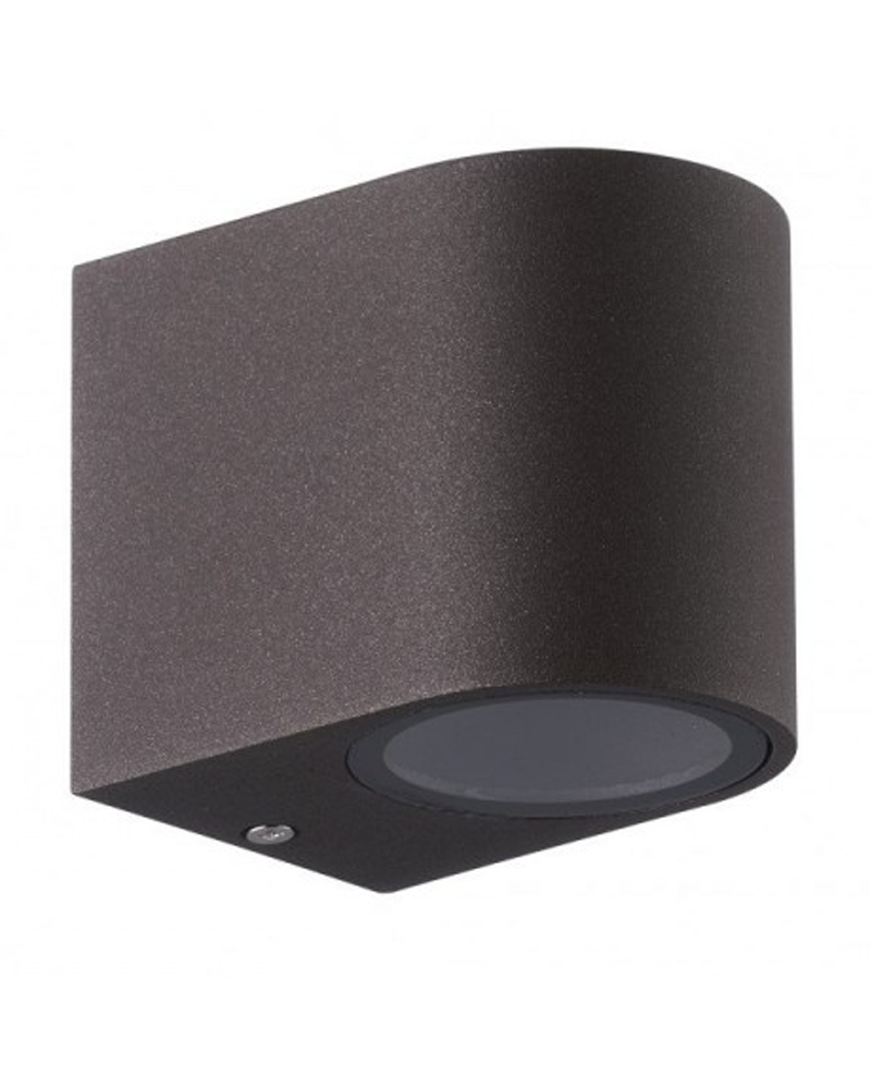 Outdoor wall lamp 8cm GU10 aluminum and glass IP54