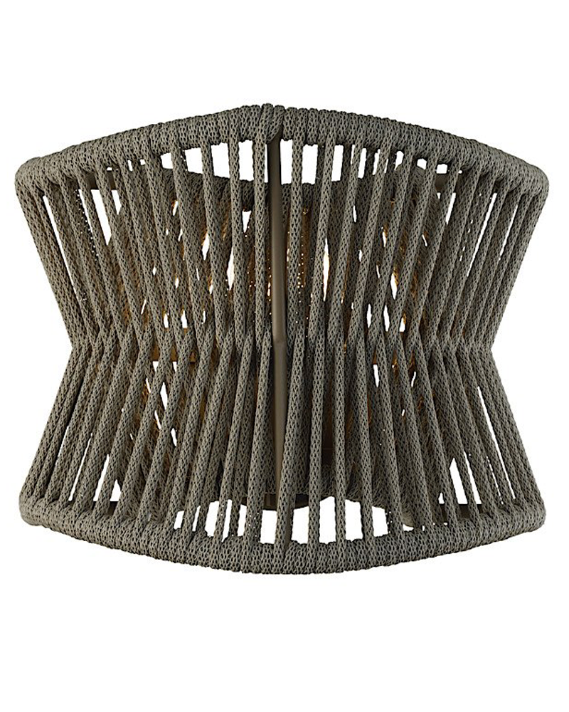 Aplique de exterior de fibra sintética beige E27 IP44