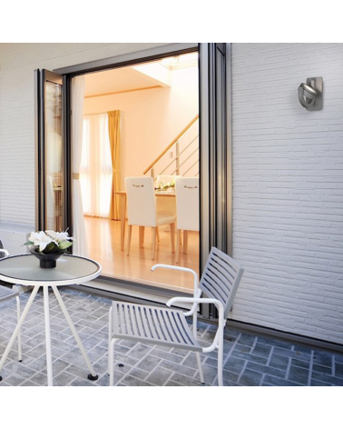 Aplique de exterior 18cm GX5.3 9W de aluminio y orientable en distintas direcciones IP54