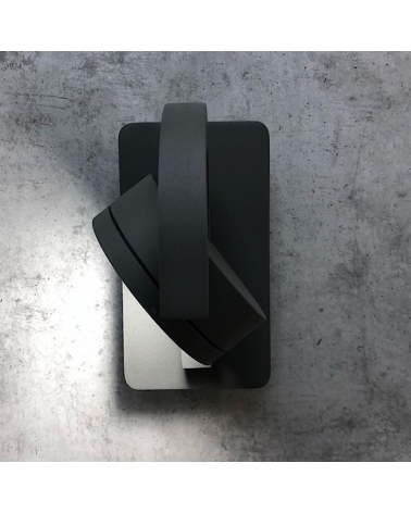 Aplique de exterior 18cm GX5.3 9W de aluminio y orientable en distintas direcciones IP54