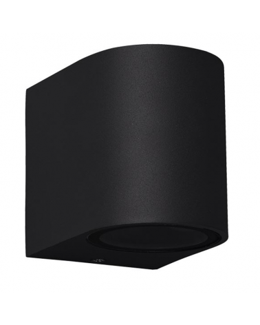 Outdoor wall lamp 8cm GU10 aluminum and glass IP54