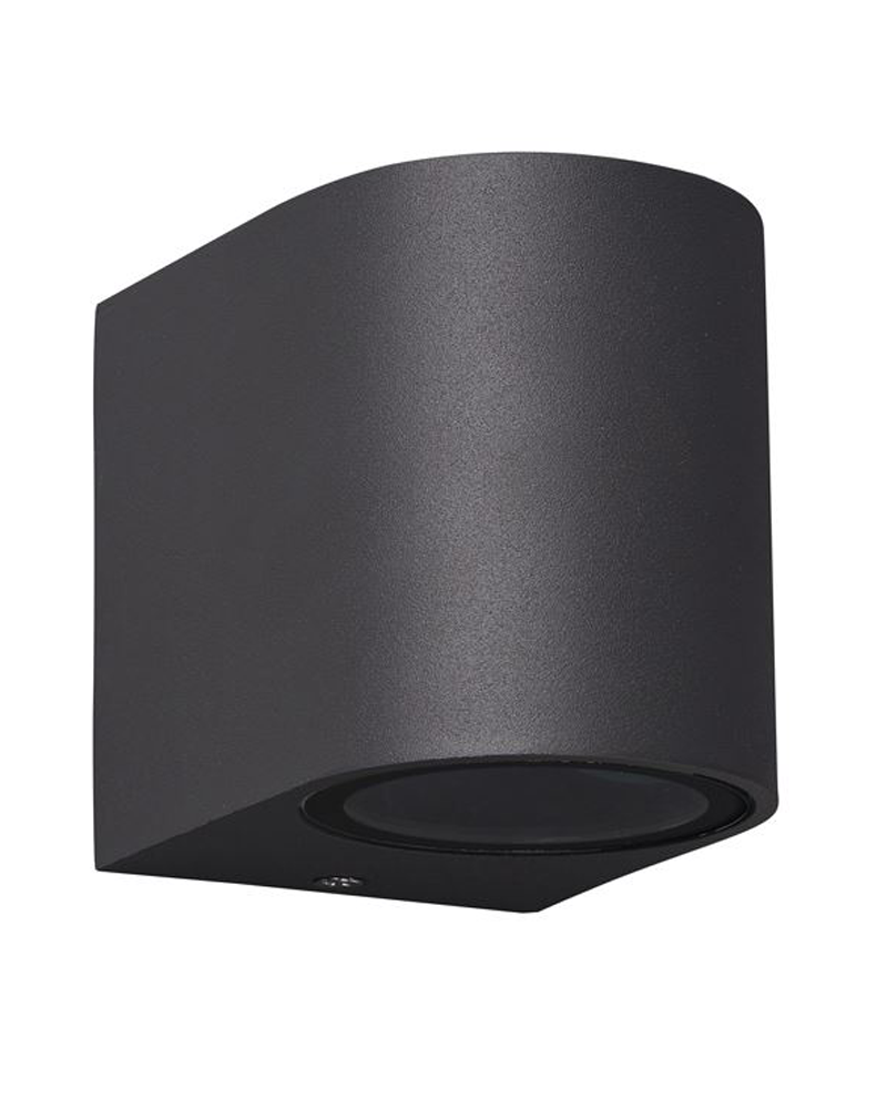 Outdoor wall lamp 8cm GU10 aluminum and glass IP54
