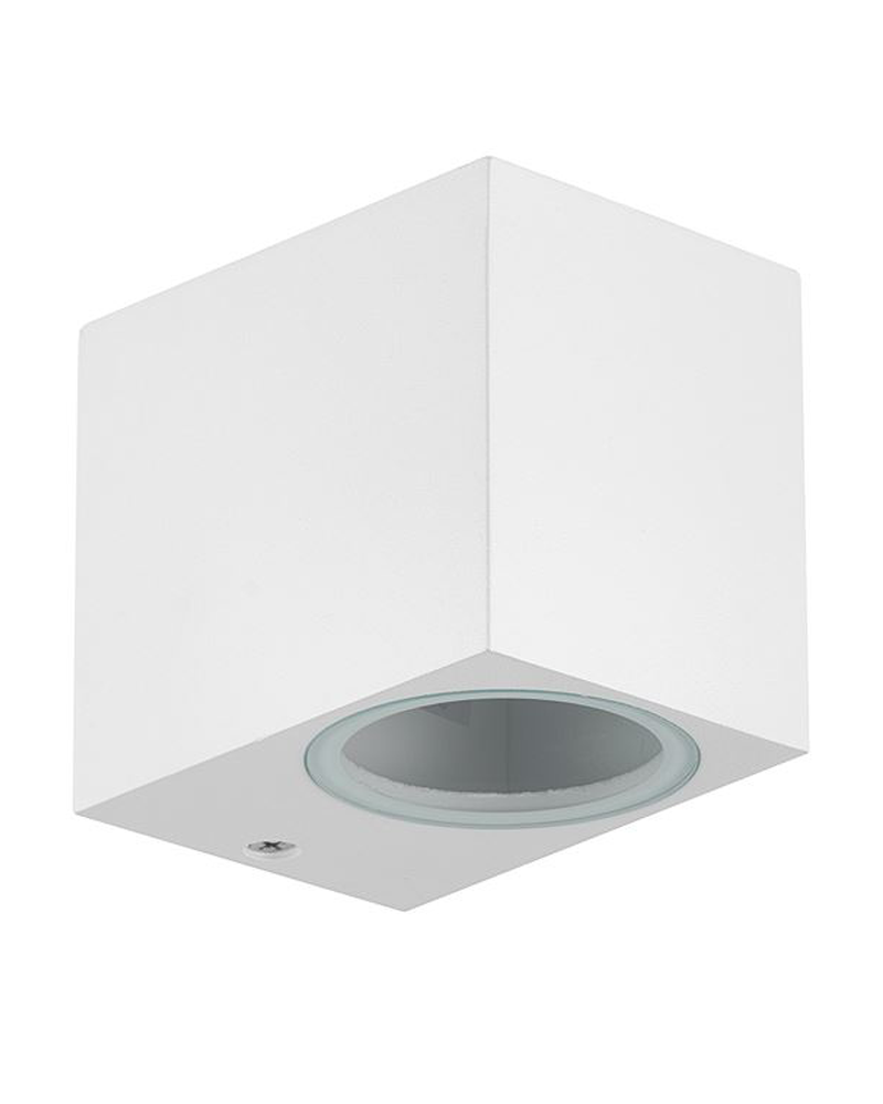 Outdoor wall lamp 8cm GU10 aluminum and glass IP54