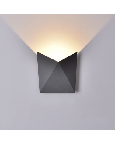 LED outdoor wall lamp 17cm 8W 3000K aluminum IP54
