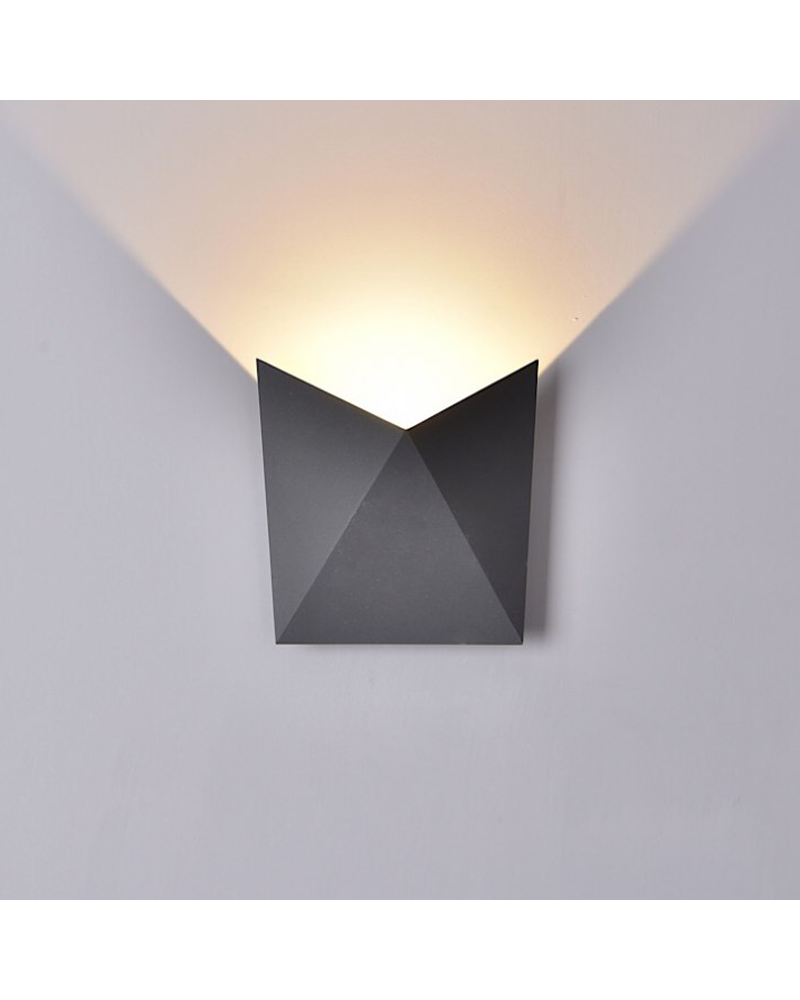 LED outdoor wall lamp 17cm 8W 3000K aluminum IP54