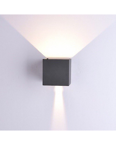 Aplique de exterior LED 12W 10cm 4000K de aluminio IP54 luz inferior y superior