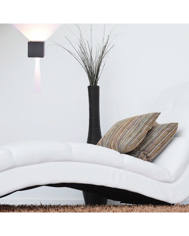 LED outdoor wall lamp 12W 10cm 4000K aluminum IP54 lower and upper light