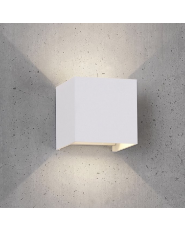 LED outdoor wall lamp 12W 10cm 3000K aluminum IP54 lower and upper light