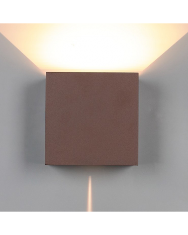 Aplique de exterior LED 12W 15cm 3000K de aluminio IP65 luz inferior y superior