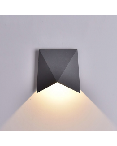 Aplique de exterior LED 17cm 8W 3000K de aluminio IP54