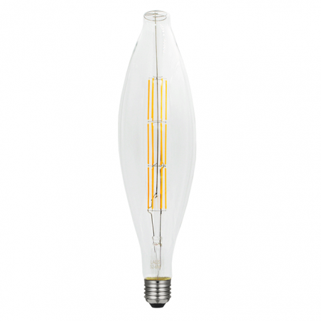 LED vintage Ellipse bulb 120 mm. Dimmable LED filaments E40 18W 2200K 2000 Lm.