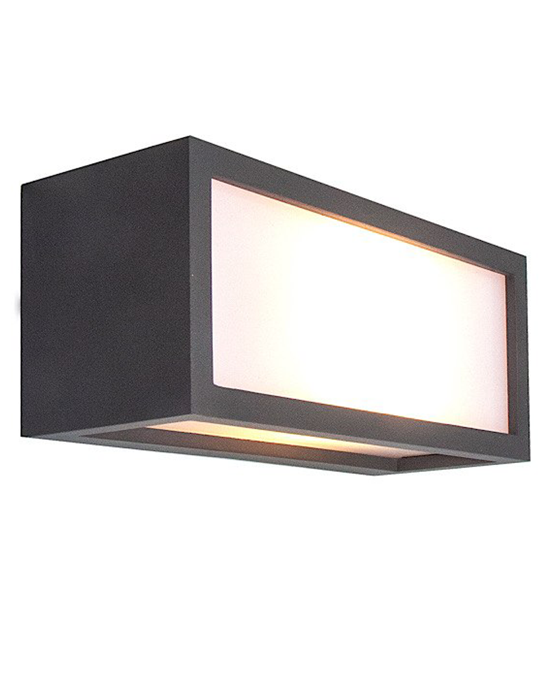 Aplique de exterior 11cm E27 20W de aluminio y policarbonato IP65