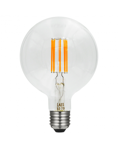 LED vintage Globe Bulb 150 mm. LED zig zag filaments Dimmable LED E40 8W 2200K 630 Lm.