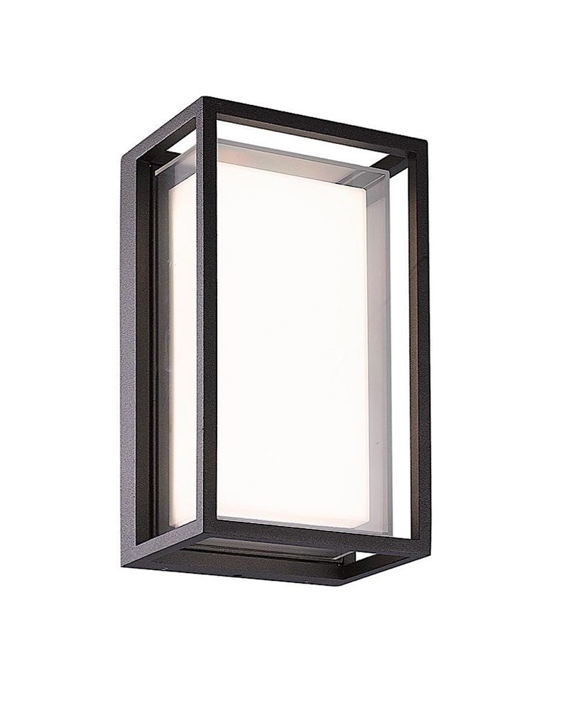 LED Outdoor wall lamp 23.8cm 9W aluminum and polycarbonate IP65