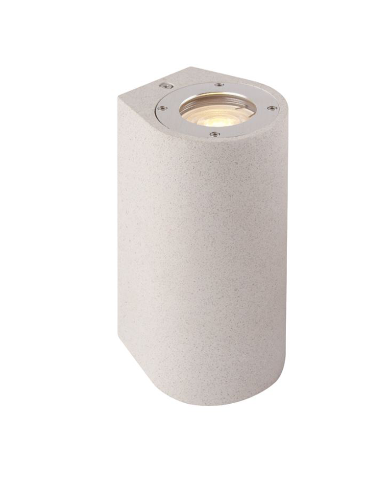 Aplique pared de exterior 18cm 2 luces GU10 de cemento IP65
