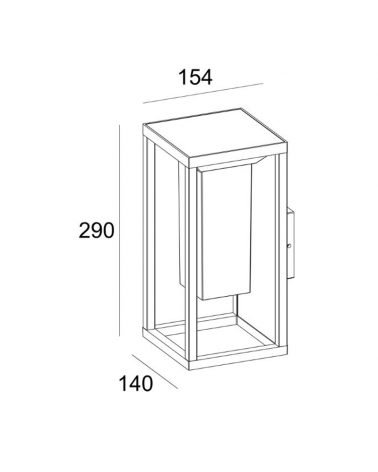 LED Solar outdoor wall lamp 29cm 2.2W 3000K dark grey aluminum IP54 with motion sensor