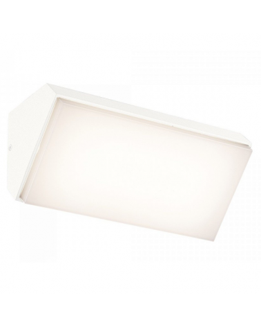 Aplique de exterior LED 18cm de ancho 9W de aluminio y policarbonato IP65 +50.000 horas