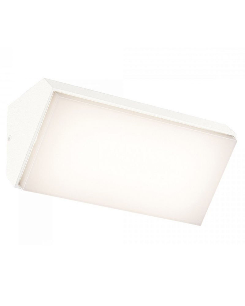 LED outdoor wall lamp 18cm wide 9W aluminum and polycarbonate IP65 +50.000 hours