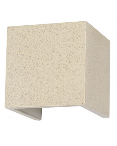 Aplique pared de exterior LED 12cm de 12W de cemento diferentes ángulos de luz IP65