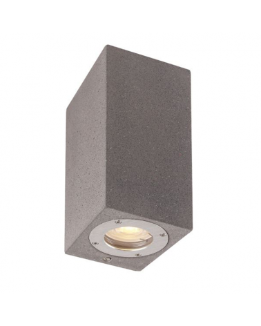 Aplique pared de exterior 18cm 2 luces GU10 de cemento IP65