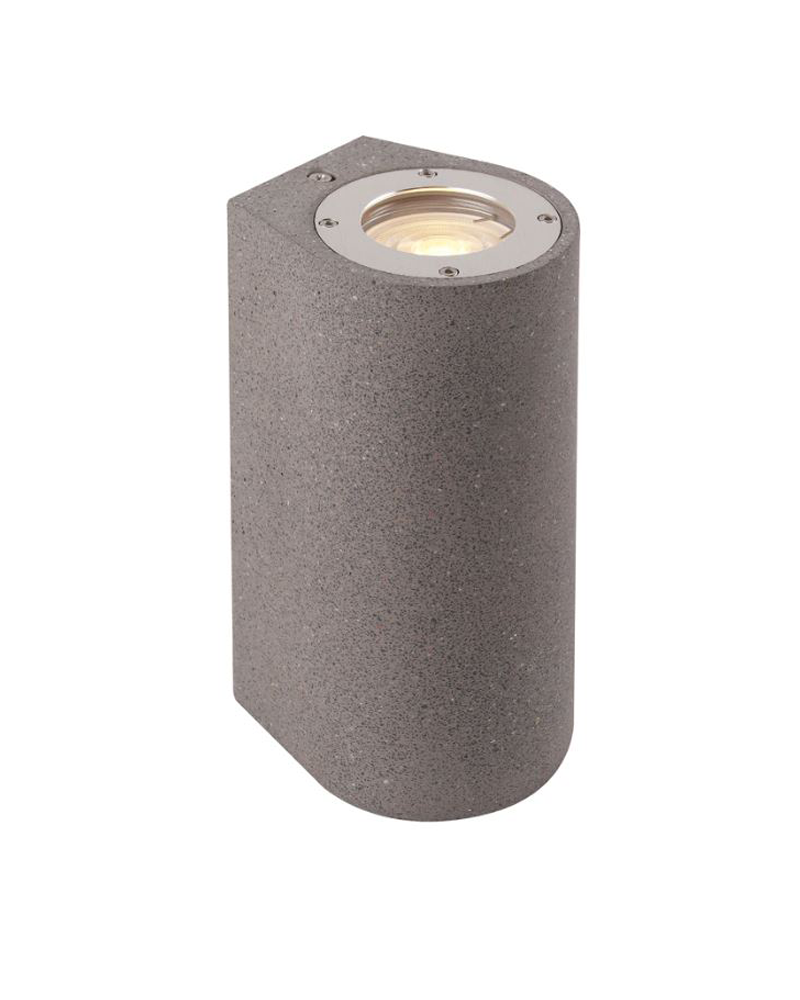 Outdoor wall lamp 18cm 2 lights GU10 cement IP65