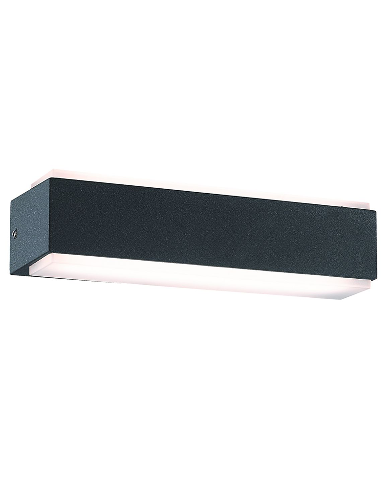 Aplique de exterior LED de aluminio 16W 4000K IP54 iluminación inferior y superior