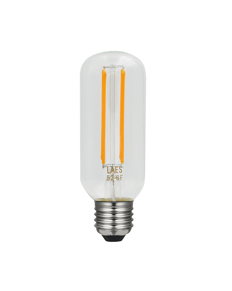 LED vintage Tubular Bulb 45 mm. Dimmable LED filaments E27 4W 2200K 330 Lm.