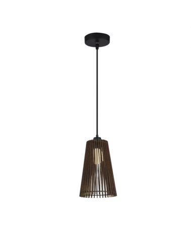 Ceiling lamp 20cm dark wood E27 60W