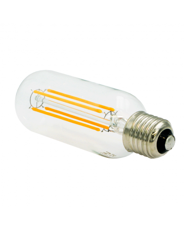 LED vintage Tubular Bulb 45 mm. Dimmable LED filaments E27 4W 2200K 330 Lm.