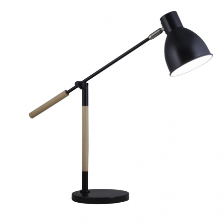 Lámpara de mesa de acrílico y madera estilo nórdico E27 60W