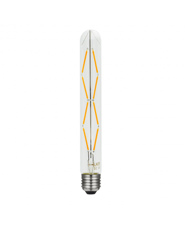 LED vintage Tubular Bulb 225mm. tall LED filaments Dimmable E27 6W 2200K 540Lm.