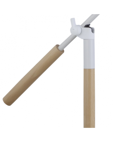 Lámpara de mesa de acrílico y madera estilo nórdico E27 60W