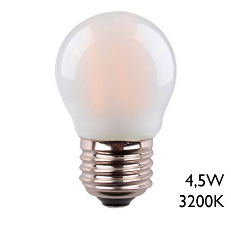 round bulb 78mm Warm light 3200K LED E27 4.5W matte