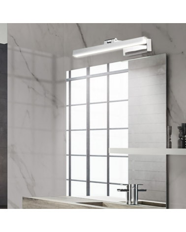 Aplique baño 39cm para espejo metal cromo LED 10W 4000K 950Lm