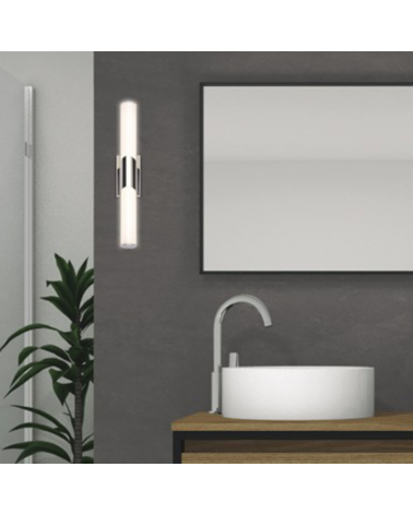 Bathroom wall lamp 40cm chrome metal LED 10W 4000K 950Lm