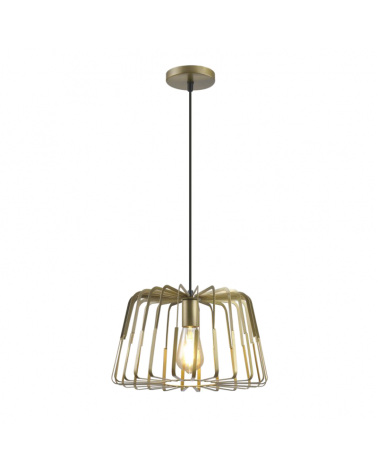Ceiling lamp 33cm with golden metal rods E27 60W