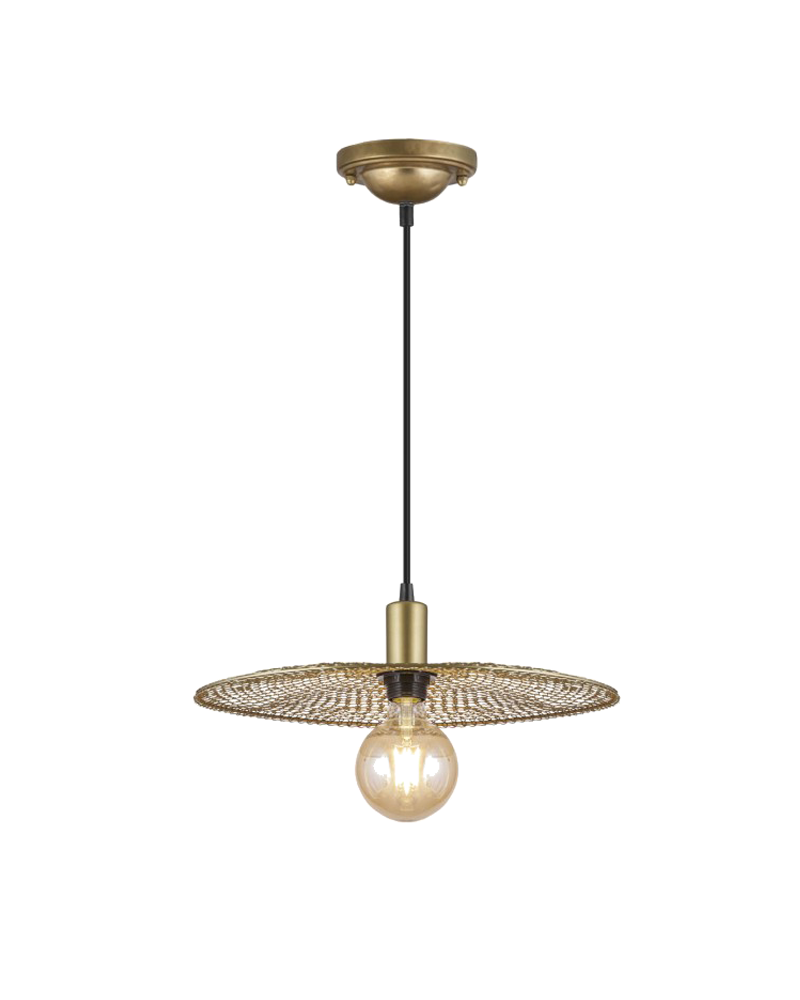 Ceiling lamp 40cm antique gold metal E27 60W