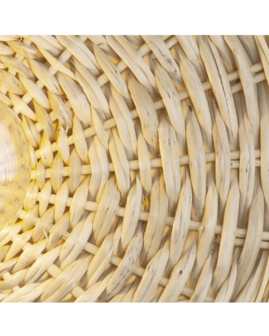Ceiling lamp 45cm metal and wicker E27 60W