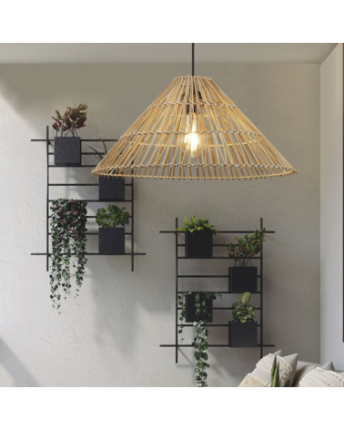 Ceiling lamp 51cm metal and rope E27 60W