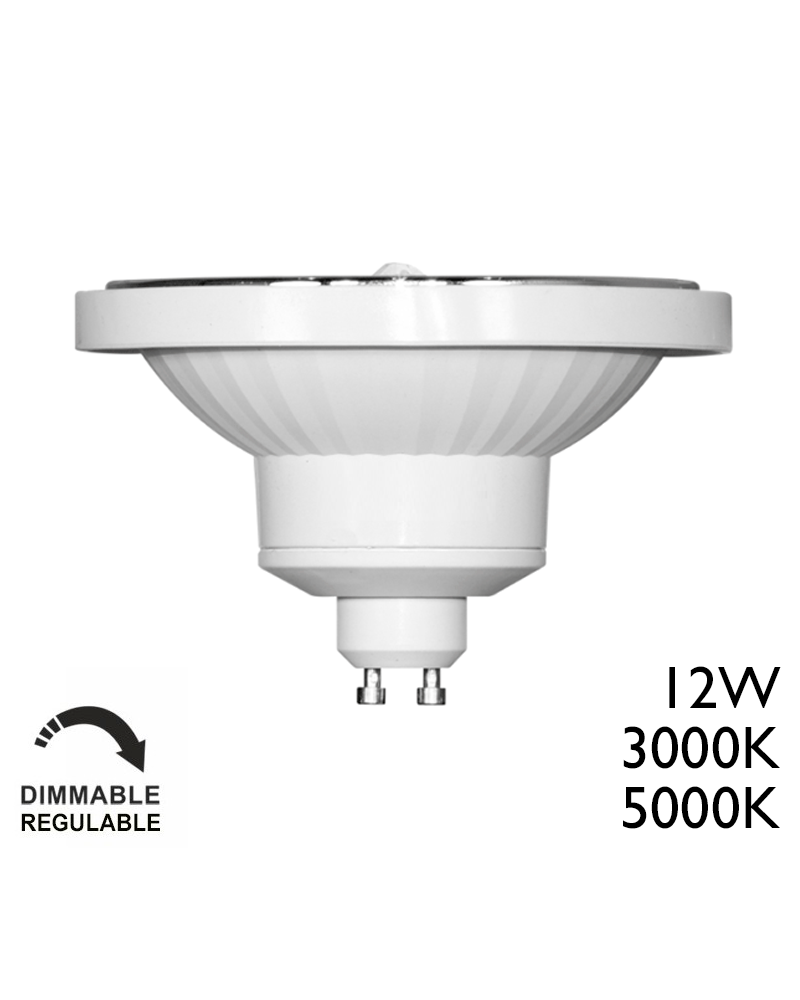 Bombilla AR111 12W 45º GU10 Regulable 230V