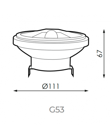 Bulb QR 111 12W 12V 24º G53
