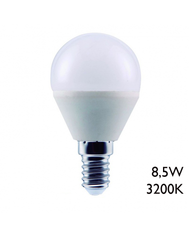 LED spherical bulb 8.5W E14 3200K