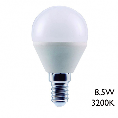 LED round bulb 8.5W E14 3200K