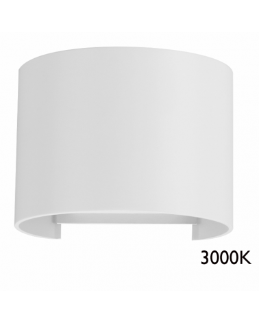 Aplique pared de exterior 10cm Luz superior e inferior LED 6,8W Aluminio 3000K