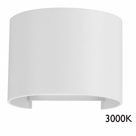 Aplique pared de exterior 10cm Luz superior e inferior LED 6,8W Aluminio 3000K