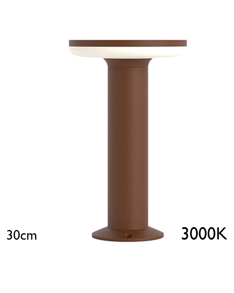 Outdoor beacon 30cm in aluminum and polycarbonate IP65 LED 12W 3000K