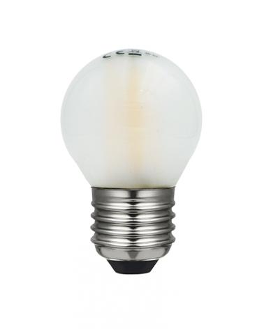 LED vintage golf ball bulb 45 mm. Matte LED filaments Dimmable E27 4W 2700K 450 Lm.