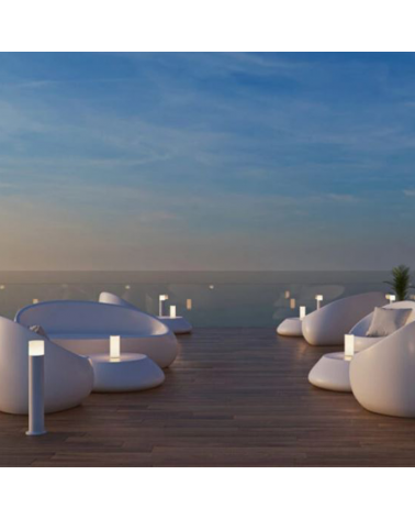 Outdoor beacon 60cm in aluminum and methacrylate IP65 LED 12W 4000K